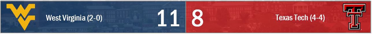 wvu texas tech score